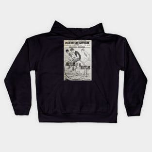 Vintage French Cycling Remixed Kids Hoodie